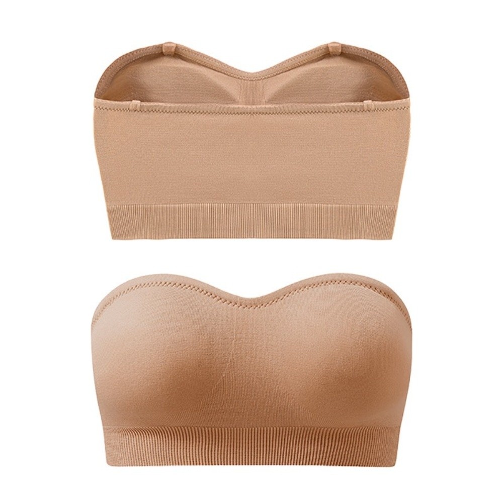Push Up Bra Silicone - Soutien-gorge bandeau sans bretelles confortable avec