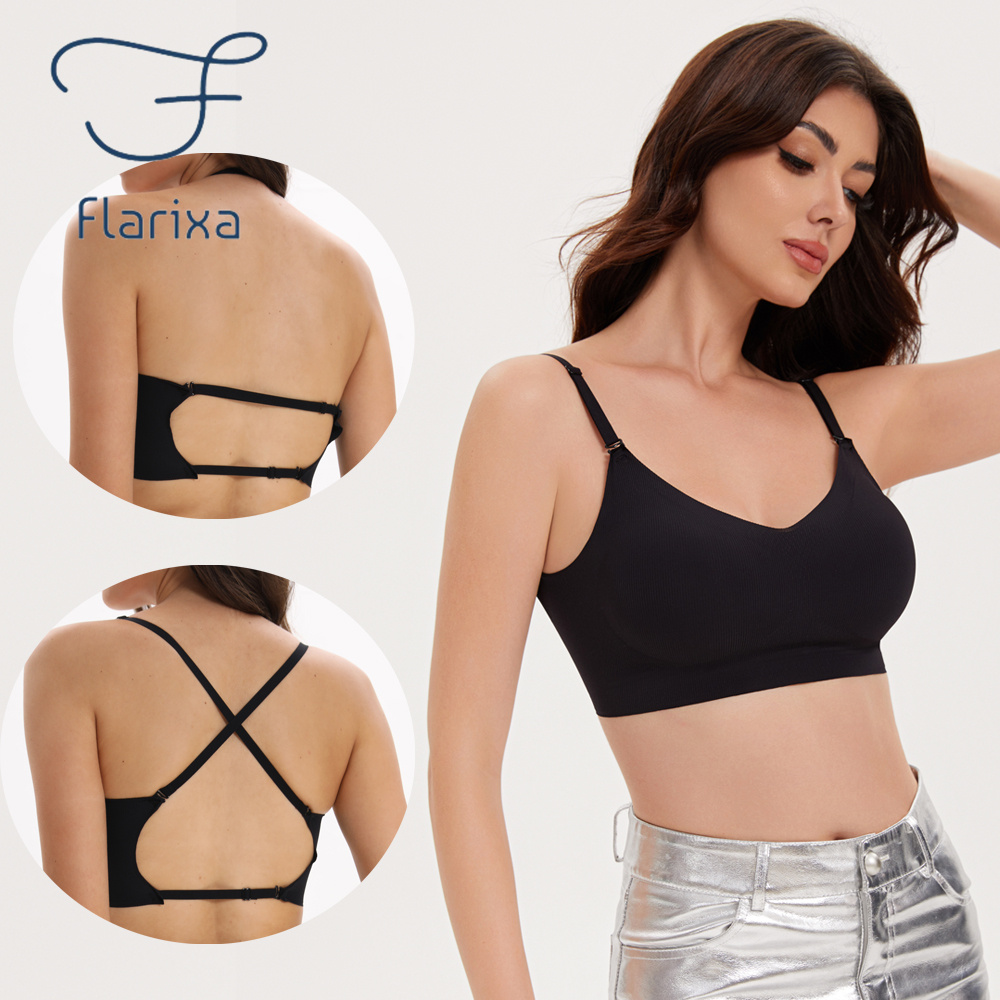 Convertible Bra Multiway - Flarixa-Soutien-Gorge Dos Bas Sans Couture, Soutien-Gorge
