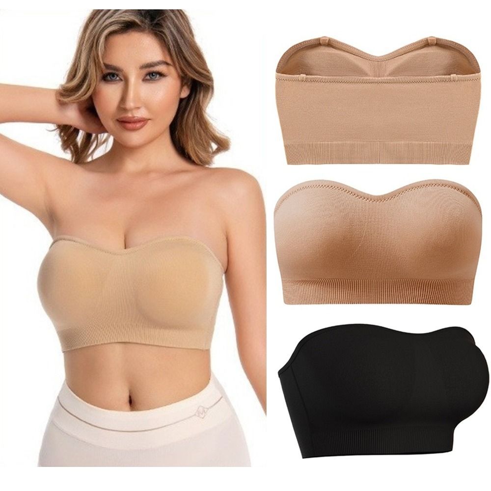 Soutien-gorge bandeau sans bre - Push Up Bra Silicone avis et prix